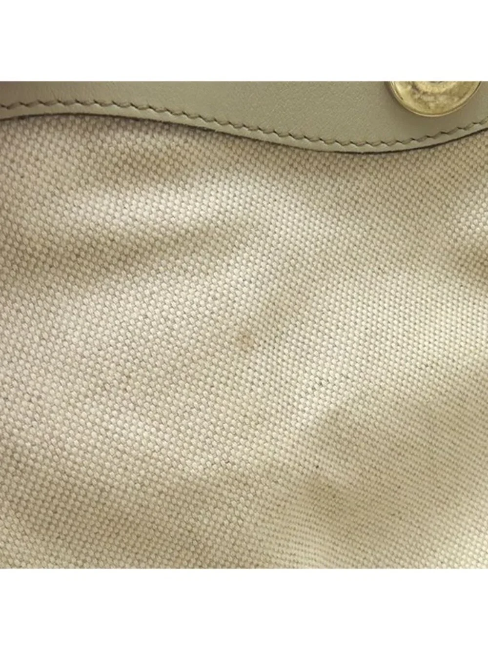 Gucci Handbag Sookie Leather White Champagne Gold Off GG Guccissima Tote with